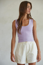 Everyday Double Layered Full Length Tank - Westly