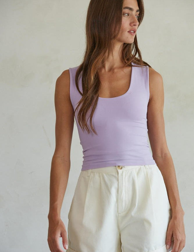 Everyday Double Layered Full Length Tank - Westly