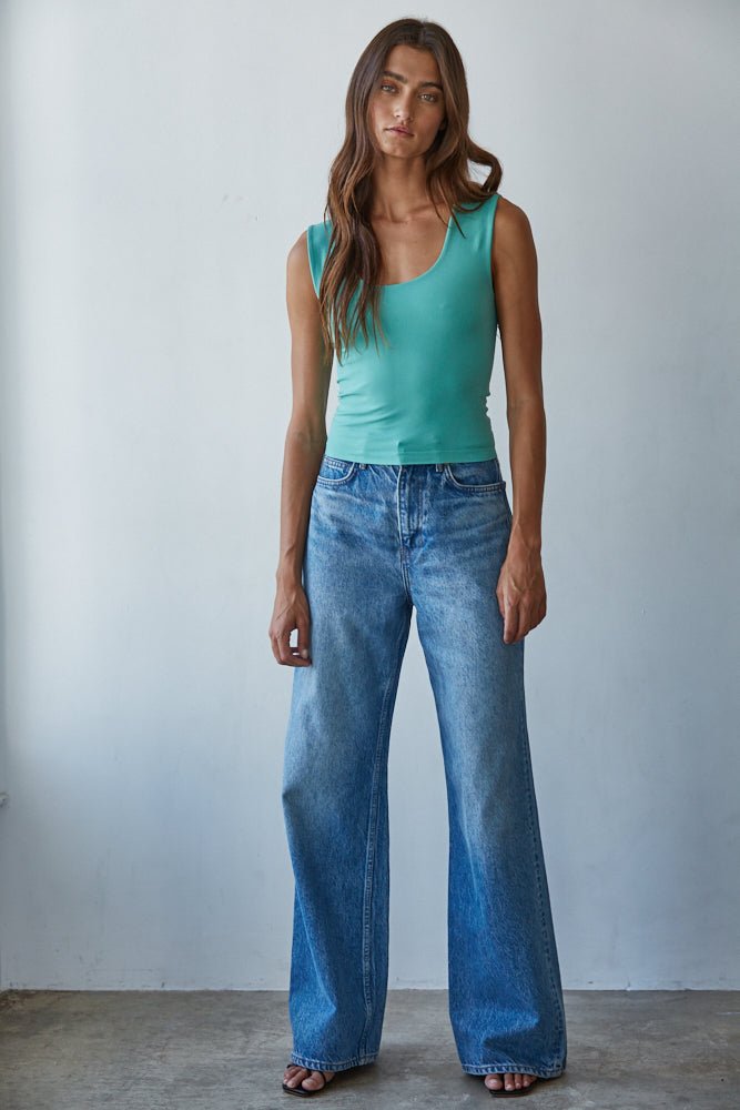 Everyday Double Layered Full Length Tank - Westly