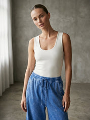 Everyday Double Layered Full Length Tank - Westly