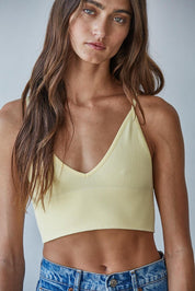 Everyday Modal Ribbed Triangle Bralette - Westly
