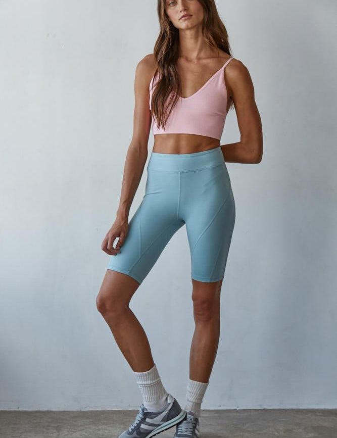 Everyday Modal Ribbed Triangle Bralette - Westly