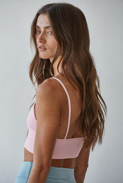 Everyday Modal Ribbed Triangle Bralette - Westly