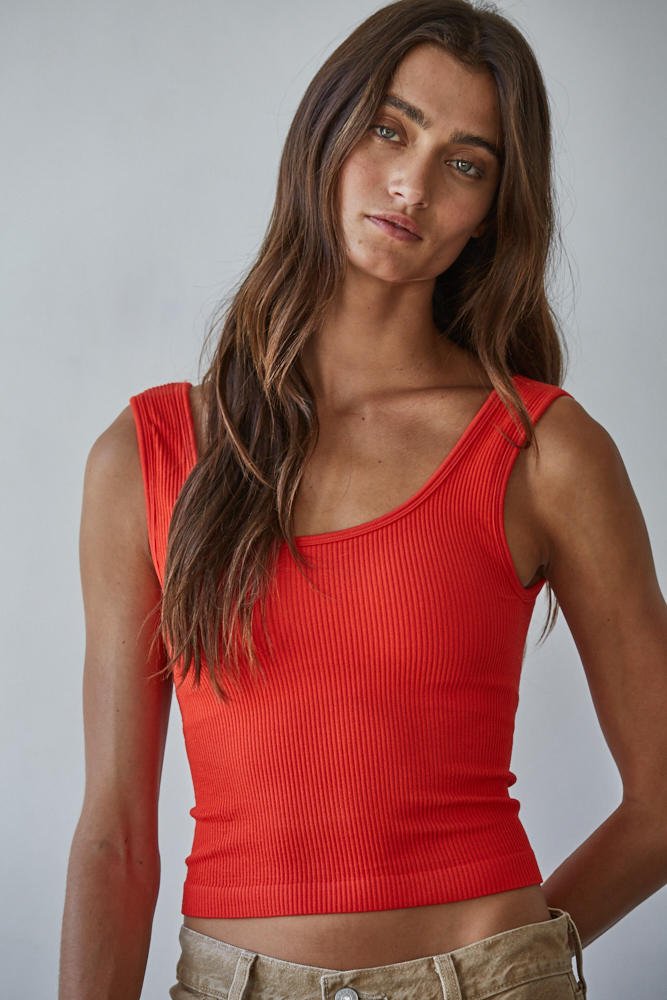 Everyday Padded Ribbed Tank - Westly