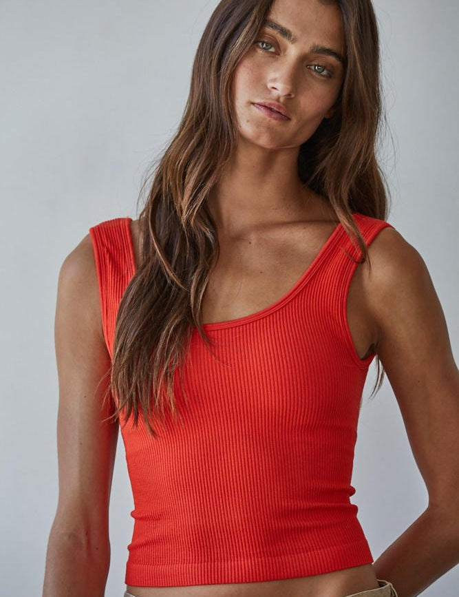 Everyday Padded Ribbed Tank - Westly