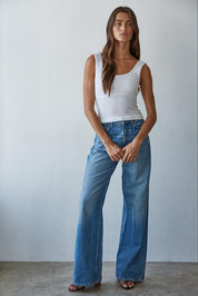 Everyday Padded Ribbed Tank - Westly