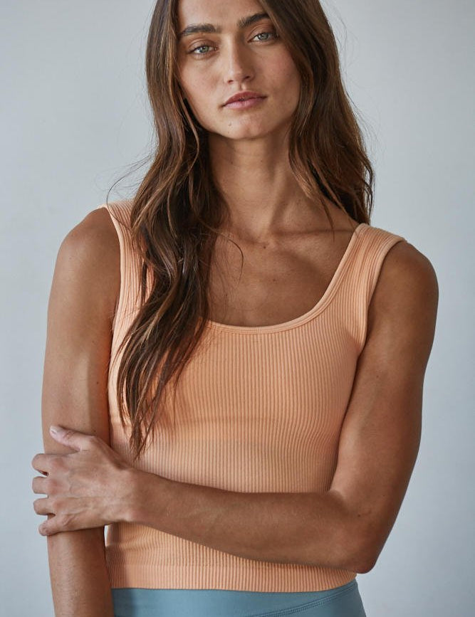 Everyday Padded Ribbed Tank - Westly