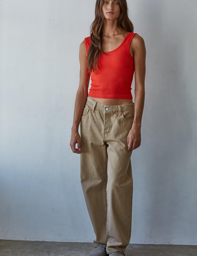 Everyday Padded Ribbed Tank - Westly