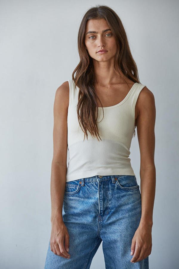 Everyday Padded Ribbed Tank - Westly