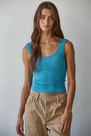 Everyday Padded Ribbed Tank - Westly