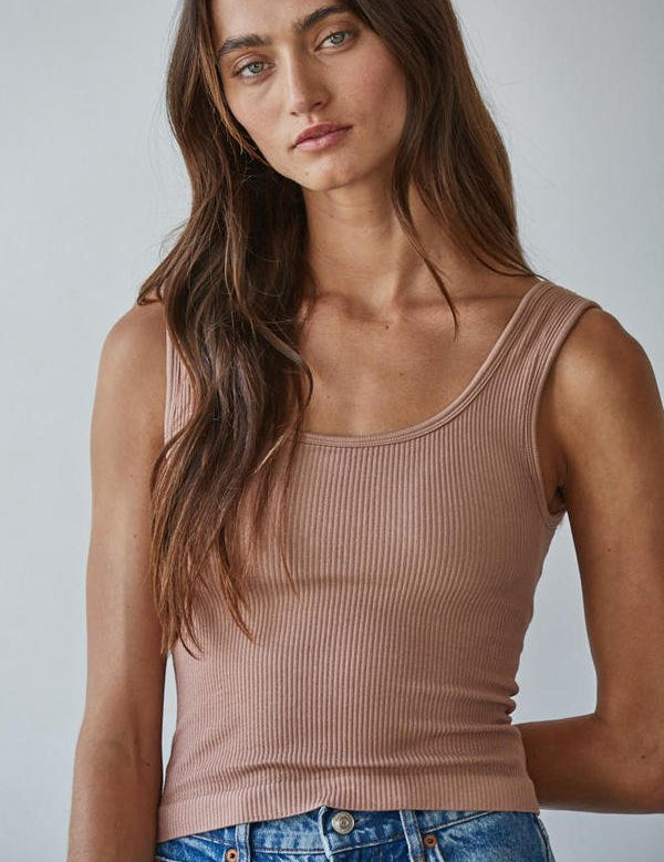 Everyday Padded Ribbed Tank - Westly