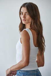 Everyday Padded Ribbed Tank - Westly