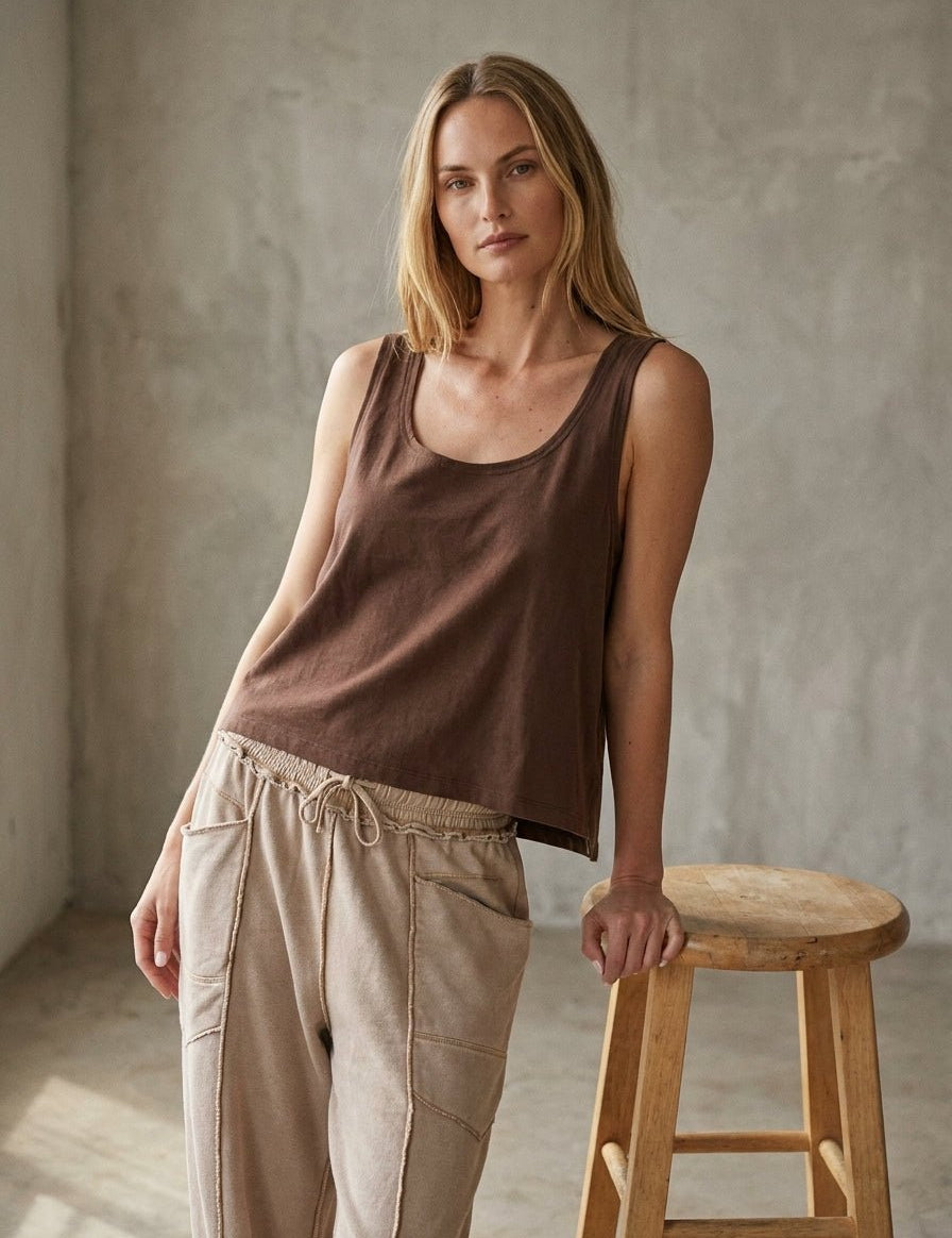 Everyday Relaxed Crop Tank - Westly