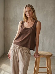 Everyday Relaxed Crop Tank - Westly