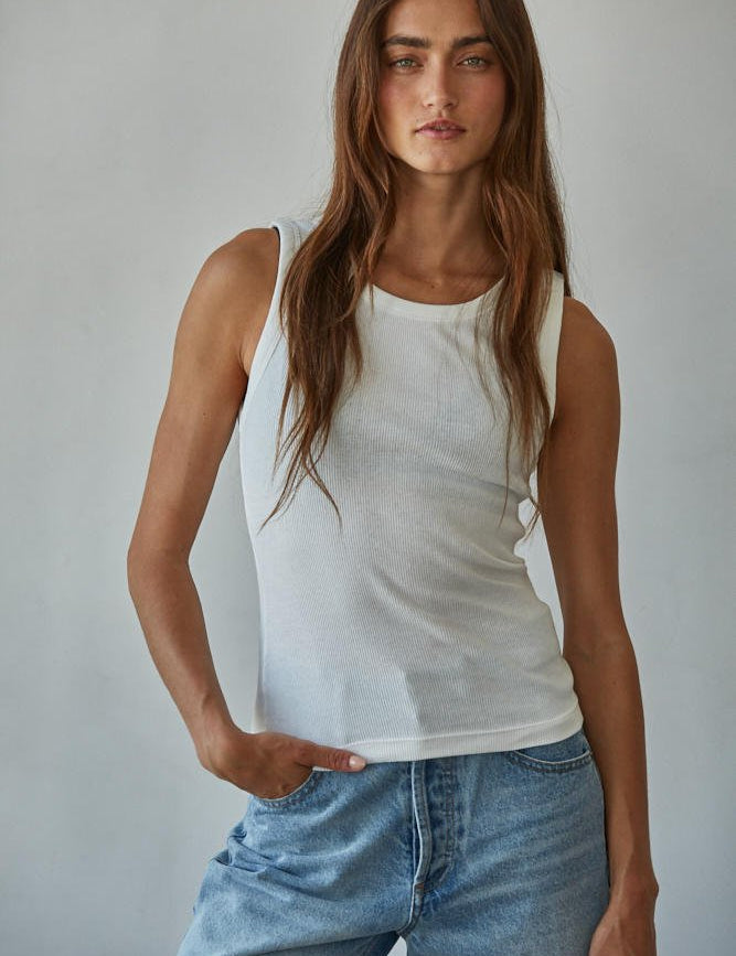 Everyday Ribbed Contour Tank - Westly