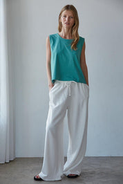 Everyday Sleeveless Crop Tee - Westly