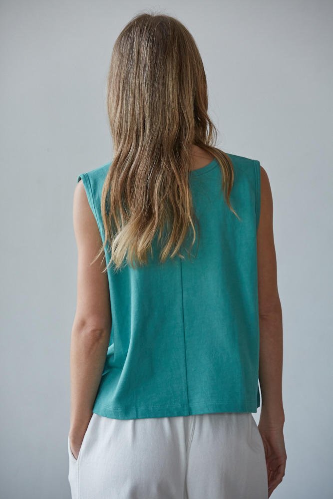 Everyday Sleeveless Crop Tee - Westly