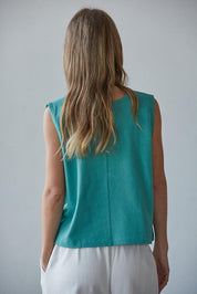 Everyday Sleeveless Crop Tee - Westly