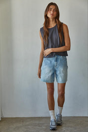 Everyday Sleeveless Crop Tee - Westly