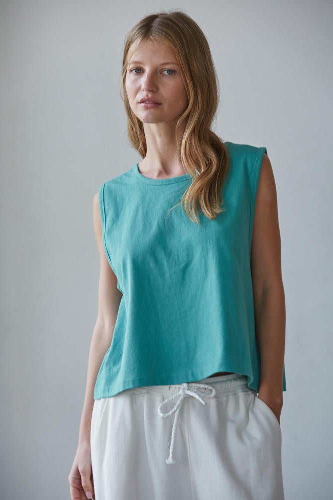 Everyday Sleeveless Crop Tee - Westly