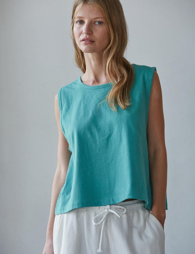 Everyday Sleeveless Crop Tee - Westly