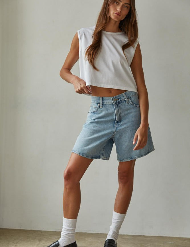 Everyday Sleeveless Crop Tee - Westly
