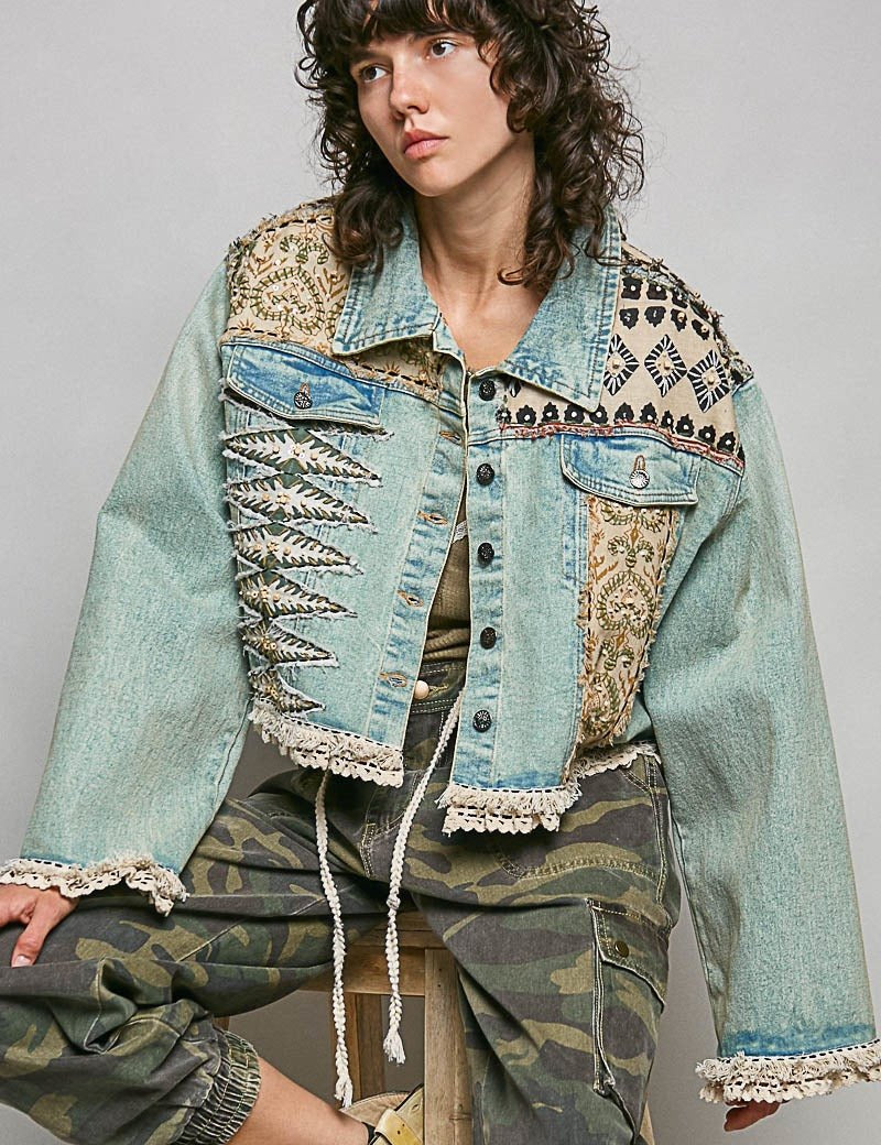 Evie Patchwork Denim Jacket - Westly