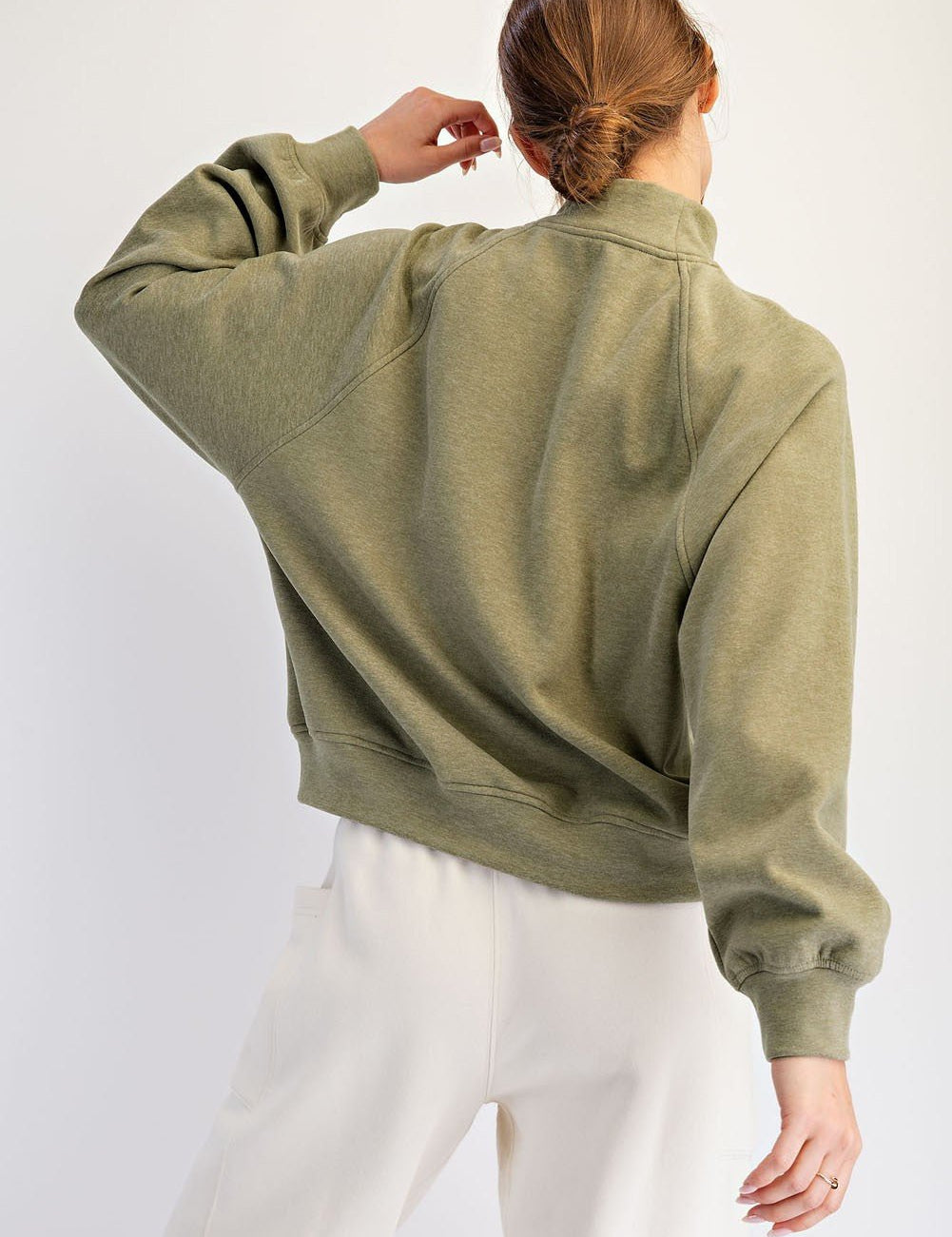 Fairhaven Brushed Mock Neck Pullover - Westly