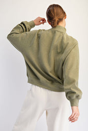 Fairhaven Brushed Mock Neck Pullover - Westly