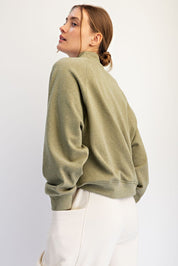 Fairhaven Brushed Mock Neck Pullover - Westly
