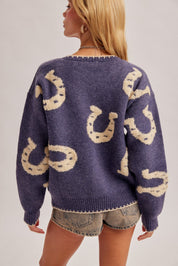 Farrier Horseshoe Jacquard Sweater - Westly