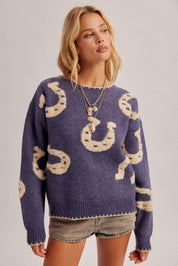 Farrier Horseshoe Jacquard Sweater - Westly