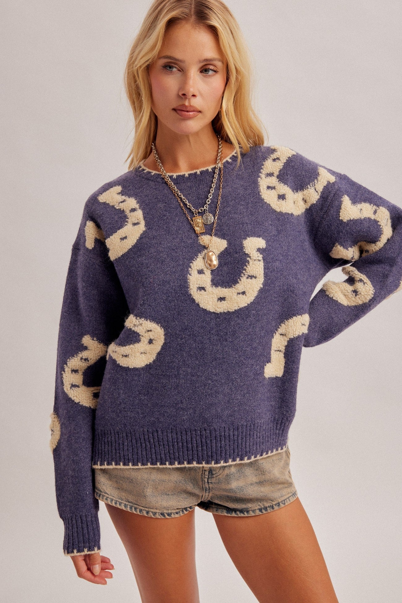 Farrier Horseshoe Jacquard Sweater - Westly