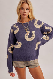 Farrier Horseshoe Jacquard Sweater - Westly
