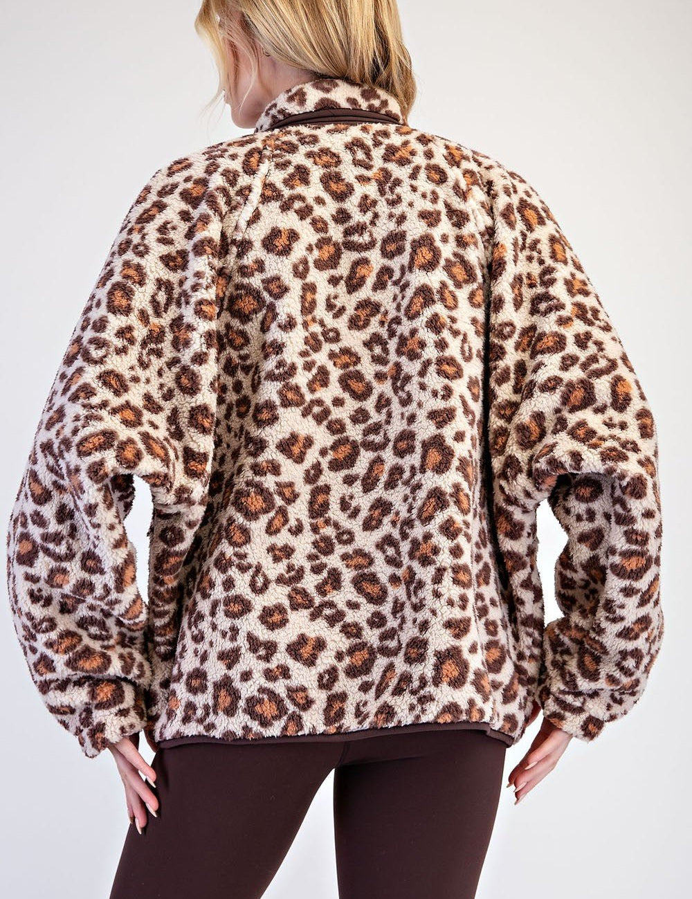 Fast Track Leopard Sherpa Jacket - Westly