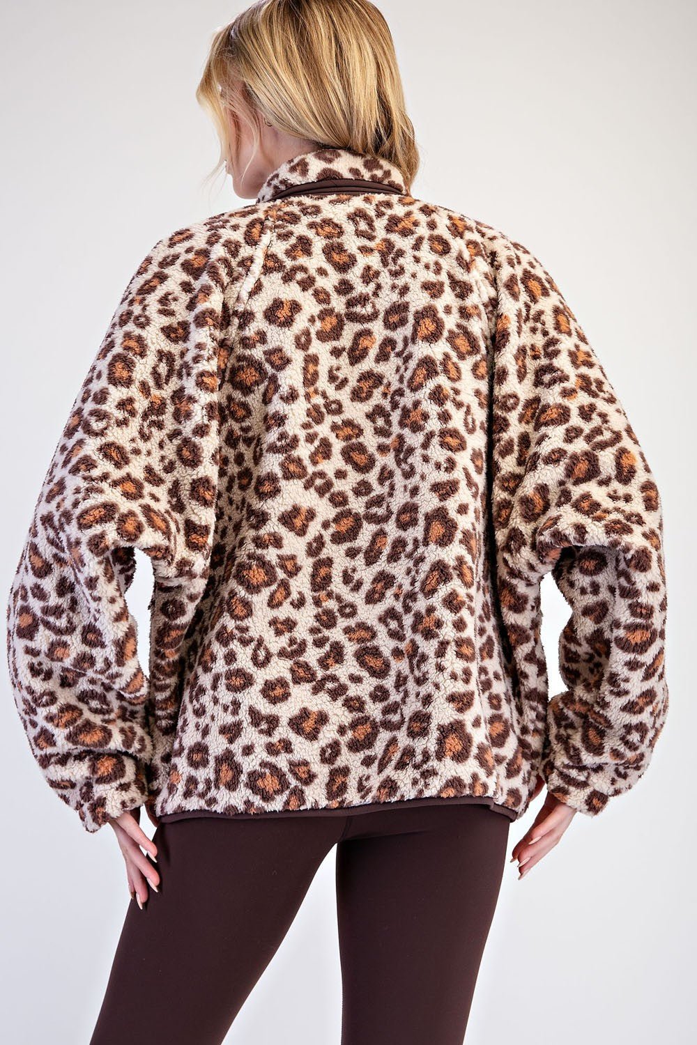 Fast Track Leopard Sherpa Jacket - Westly