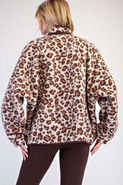 Fast Track Leopard Sherpa Jacket - Westly
