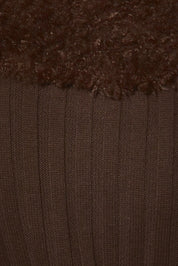 Faux Romance Faux Fur Trim Knit Cardigan - Westly