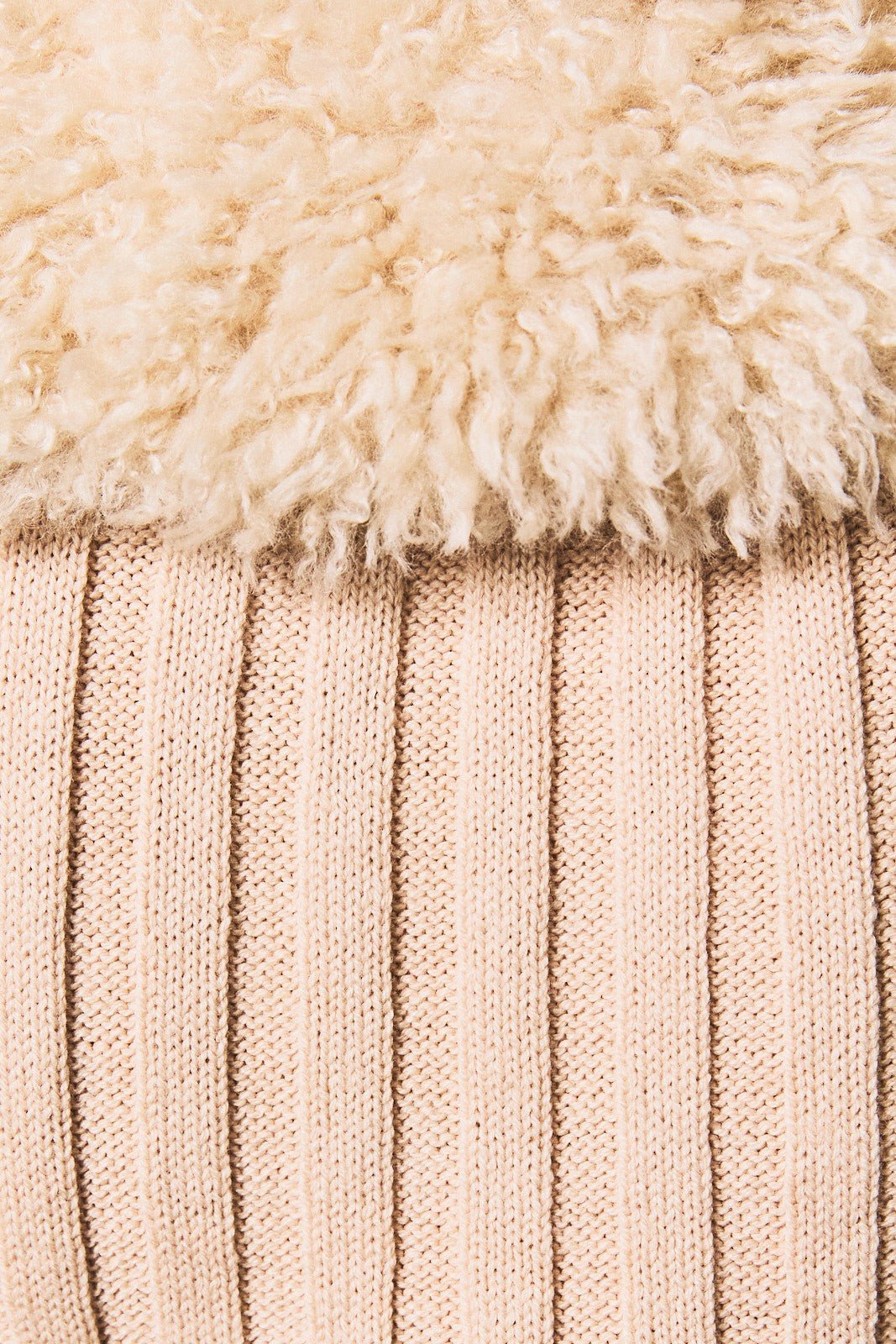 Faux Romance Faux Fur Trim Knit Cardigan - Westly