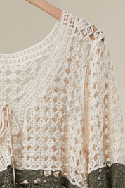 Faye Color Block Boho Crochet Top - Westly
