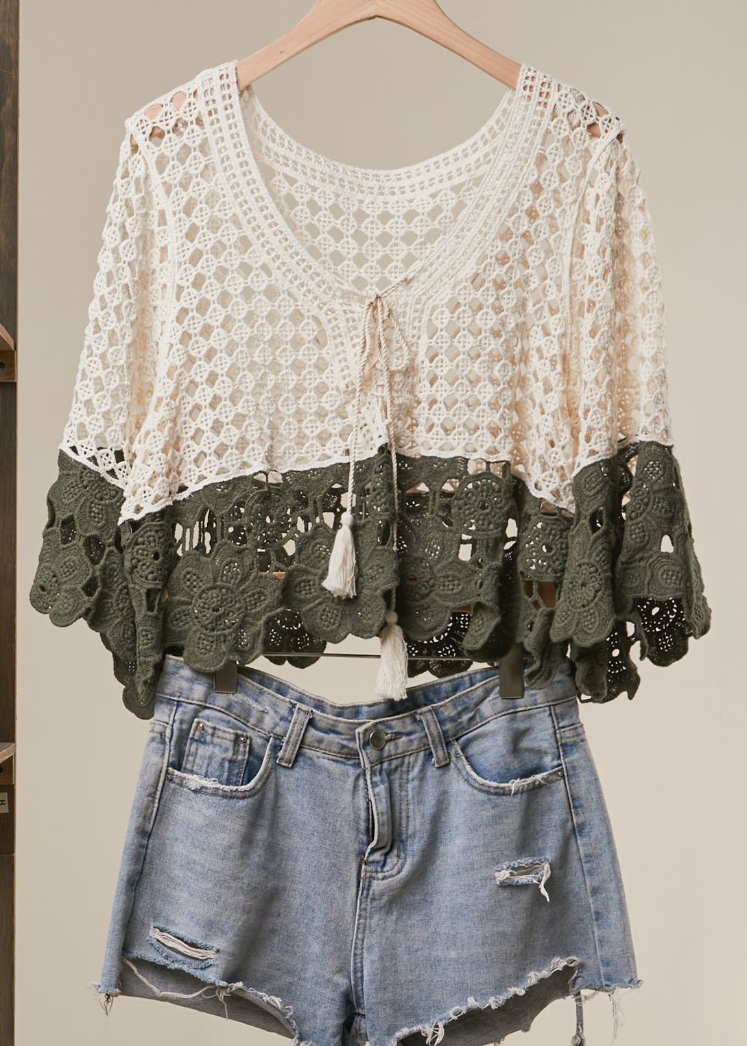Faye Color Block Boho Crochet Top - Westly