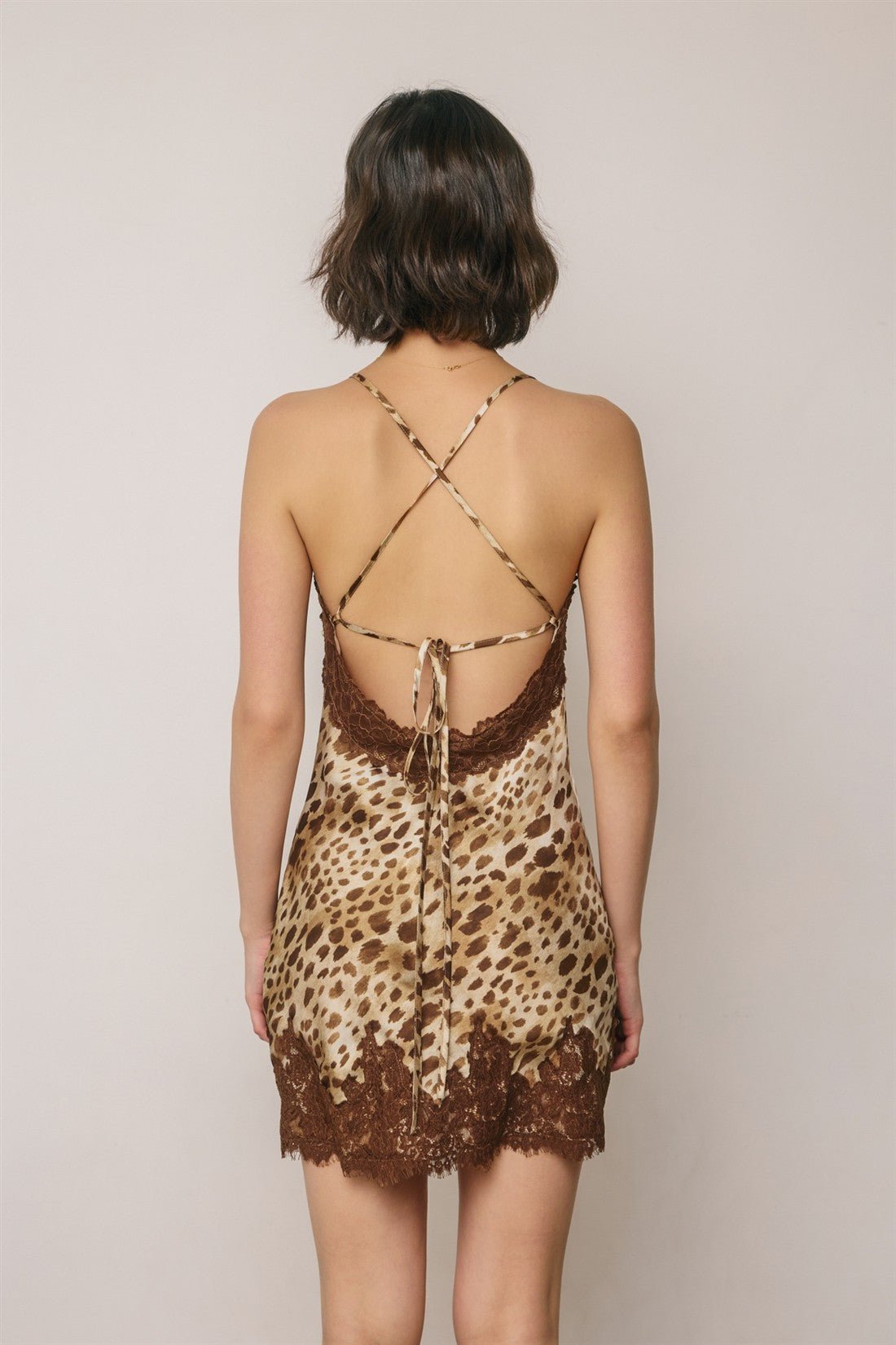 Felina Leopard Lace Mini Dress - Westly