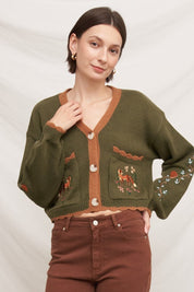 Fenwick Embroidered Fox Cardigan - Westly