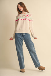 Fetch Club Dog Motif Fair Isle Sweater in Ivory Multi, photo 10