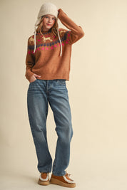 Fetch Club Dog Motif Fair Isle Sweater in Taupe Multi, photo 11
