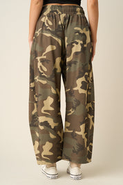 Field Contrast Lace Trim Barrel Pants in Army Green - product photo 3