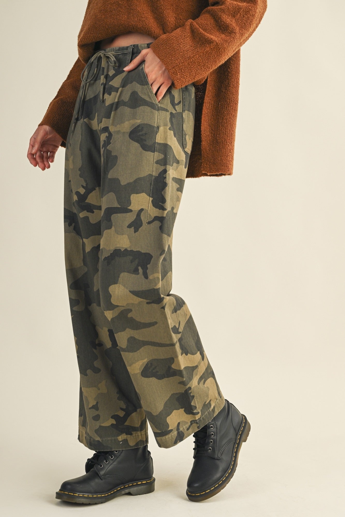 Field Day Camo Pleated Utility Trousers - Westly
