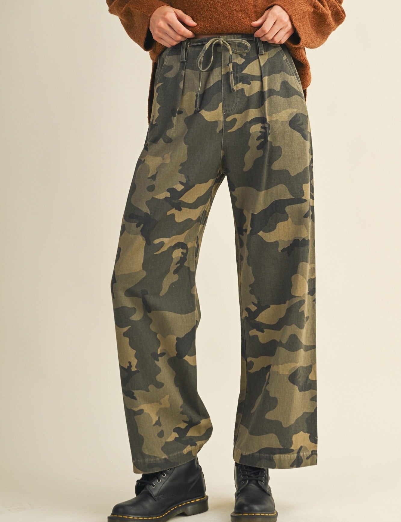 Field Day Camo Pleated Utility Trousers - Westly