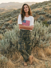 Field Day Camo Pleated Utility Trousers - Westly