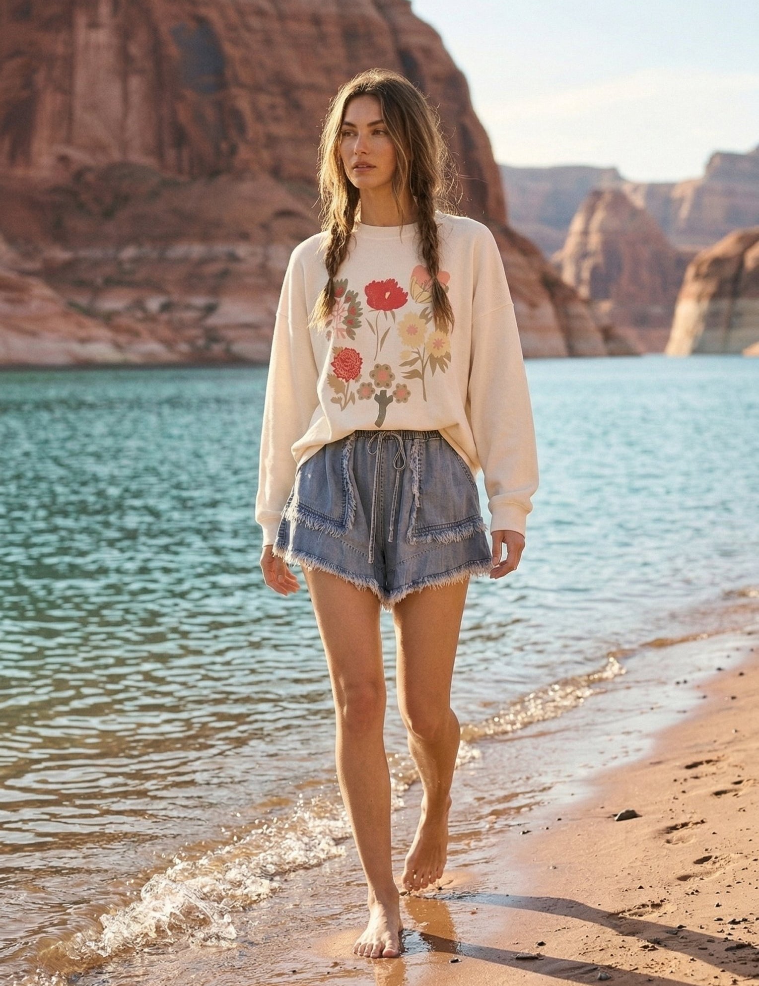 Field Notes Oversized Thermal Graphic Top - Westly